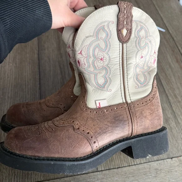 Justin cowgirl boots - Picture 1 of 7